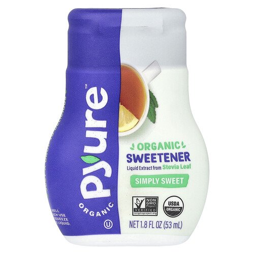Pyure, Flüssiger Bio-Stevia-Süßstoff, Simply Sweet, 53 ml