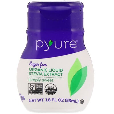 Pyure Organic Liquid Stevia Extract, Simply Sweet, 1.8 fl oz (53 ml)