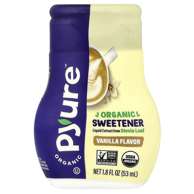 Pyure  Organic Sweetener  Vanilla  1.8 fl oz (53 ml)