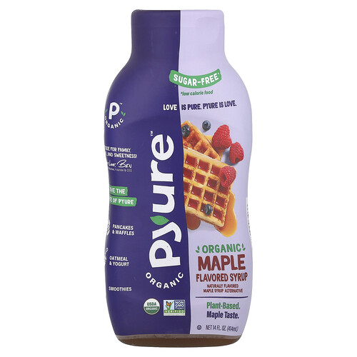 Pyure Organic Maple Flavored Syrup, Sugar-Free, 14 fl oz (414 ml)