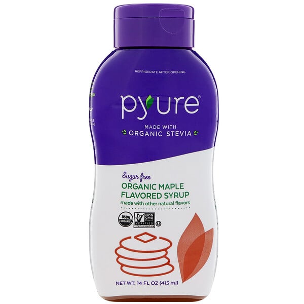 Pyure, オーガニック無糖メイプル味、14 fl oz (415 ml)