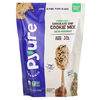 Pyure, 有机巧克力碎蛋饼干粉，无麸质，生酮，无糖，12.9 盎司（368 克）
