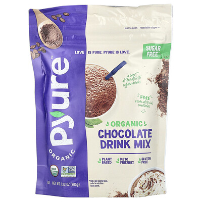 Pyure  Organic Chocolate Drink Mix  7.23 oz (205 g)