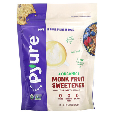 

Pyure, Organic Monk Fruit Sweetener, 12 oz (340 g)