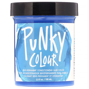 Отзывы о Punky Colour, Semi-Permanent Conditioning Hair Color, Lagoon Blue, 3.5 fl oz (100 ml)