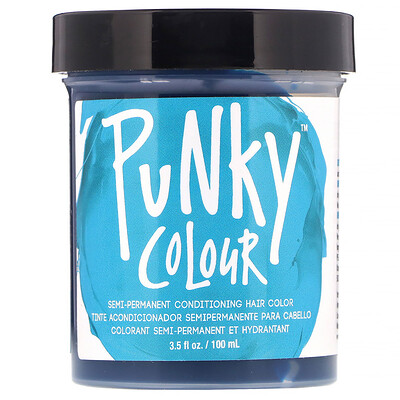 Punky Colour Semi-Permanent Conditioning Hair Color, Turquoise, 3.5 fl oz (100 ml)