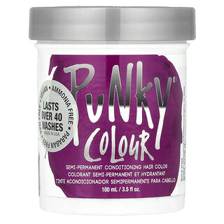 Punky Colour, Yarı Kalıcı Saç Kremi Saç Boyası, Mor, 3,5 fl oz (100 ml)