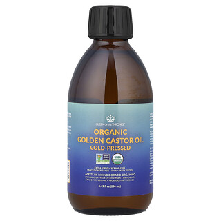 Queen of the Thrones, Aceite de ricino dorado orgánico prensado en frío, 250 ml (8,45 oz. líq.)