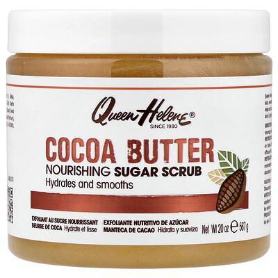 Queen Helene, Exfoliante nutritivo con azúcar, Manteca de cacao, 567 g (20 oz)