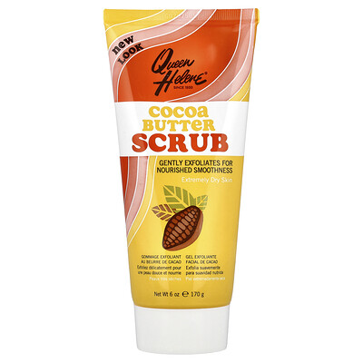 Queen Helene, Exfoliante con manteca de cacao, Piel extremadamente seca, 170 g (6 oz)