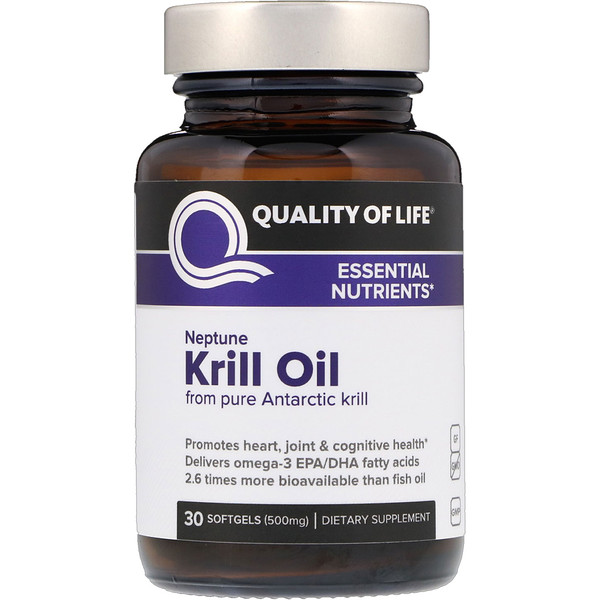 Quality of Life Labs, Neptune Krill Oil, Essential Nutrients, 500 mg