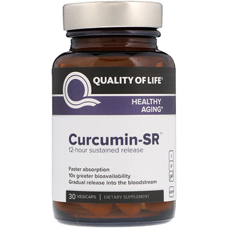 Quality of Life Labs, Curcumin-SR, 30 cápsulas vegetales