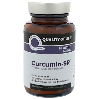 Quality of Life Labs, Curcumin-SR, 30 Vegicaps
