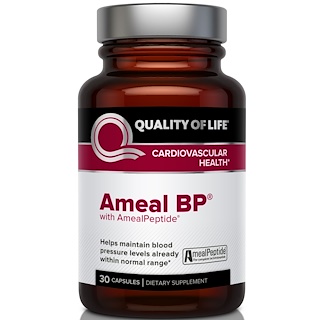 Quality of Life Labs, Ameal BP, Cardiovascular Health, 30 Capsules