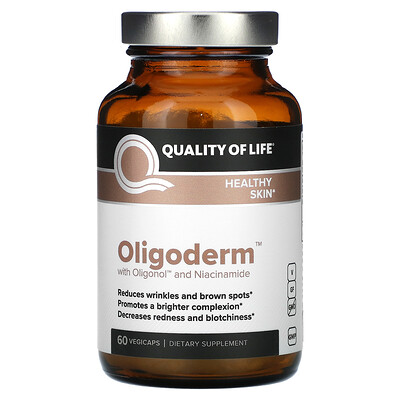 

Quality of Life Labs, Oligoderm with Oligonol and Niacinamide, 60 VegiCaps