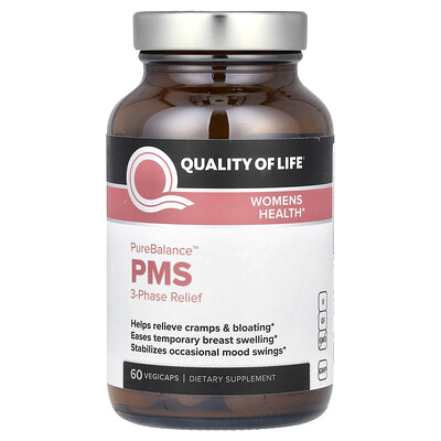 Quality of Life  PureBalance PMS 3-Phase Relief  60 Vegicaps