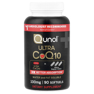 Qunol, Ultra CoQ10, 100 mg, 90 Yumuşak Jel