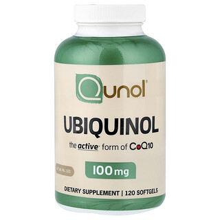 Qunol, Убихинол, 100 mg, 120 меки капсули
