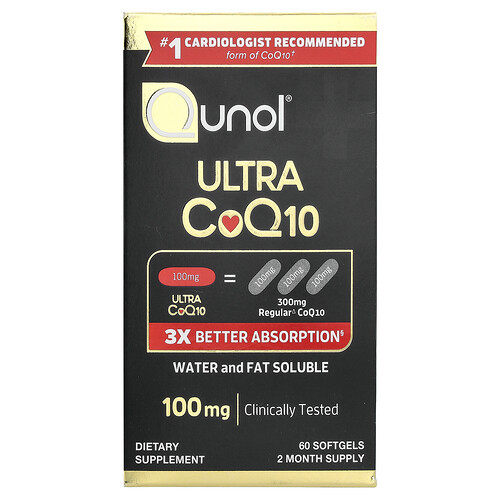 Qunol Ultra CoQ10, 60 Softgels