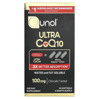 Qunol, Ultra CoQ10, 60 мягких таблеток