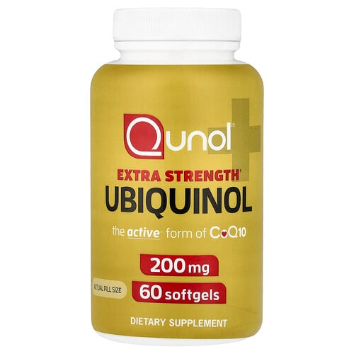 Qunol Ubiquinol, 200 mg, 60 Softgels