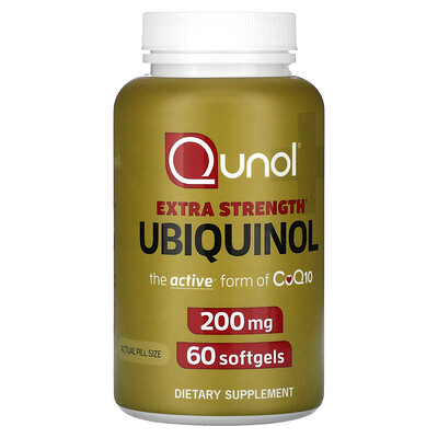 Qunol  Extra Strength Ubiquinol  200 mg  60 Softgels