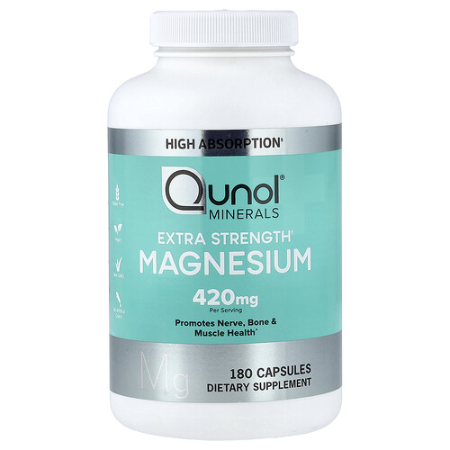 Qunol Magnesium, 180 Capsules (210 mg per Capsule)