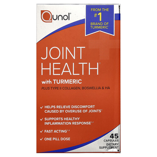 Qunol Joint Health with Turmeric, 45 Capsules