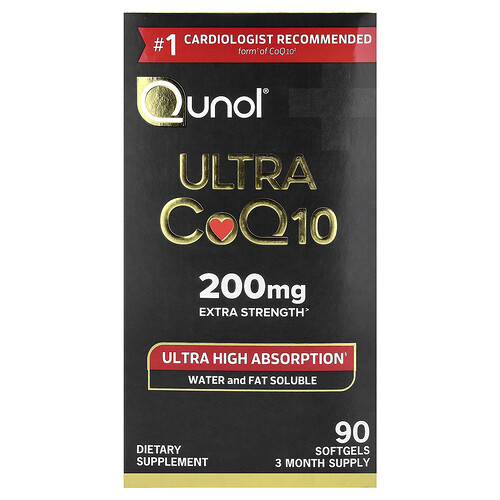 Qunol Ultra CoQ10, 200 mg, 90 Softgels