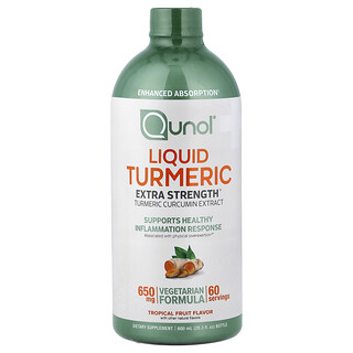 Qunol, Cúrcuma líquida, Frutas tropicales, 600 ml (20,3 oz. líq.)