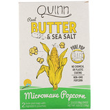 Quinn Popcorn, Попкорн с добавлением масла и морской соли, 2 пакета по 3,5 унции (98 г) каждый отзывы