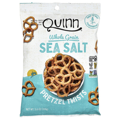 Quinn Snacks Pretzel Twists Whole Grain Sea Salt 5.6 oz (159 g)