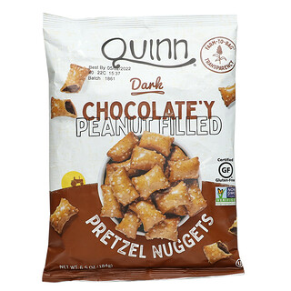 Quinn Popcorn, プレッツェルナゲット、ダークチョコレート ピーナッツフィリング、184g（6.5オンス）