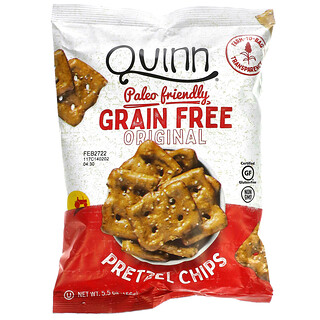 Quinn Popcorn, Pretzel Chips, Grain Fee, Original, 5.5 oz (156 g)
