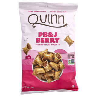 Quinn Snacks, Filled Pretzel Nuggets, PB&J Berry, 6 oz (170 g)