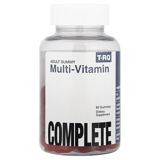 T-RQ, Gumené cukríky pre dospelých, multivitamín, čerešne a zmes lesných plodov, 60 gumených cukríkov