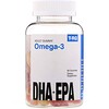 T-RQ, Omega-3-Fruchtgummmis für Erwachsene, DHA + EPA, Zitrone, Orange, Erdbeere, 60 Fruchtgummis