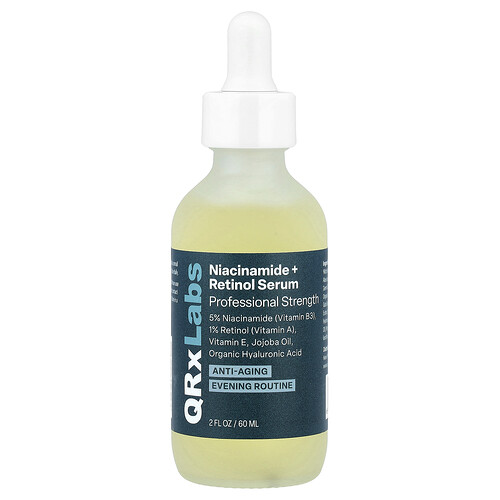 QRxLabs, Niacinamide + Retinol Serum, Serum mit Niacinamid und Retinol, 60 ml (2 fl. oz.)