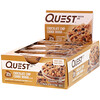 Quest Nutrition, Barra de proteínas, masa para galletas con trocitos de chocolate, 12 barras, 2.12 oz (60 g) c/u