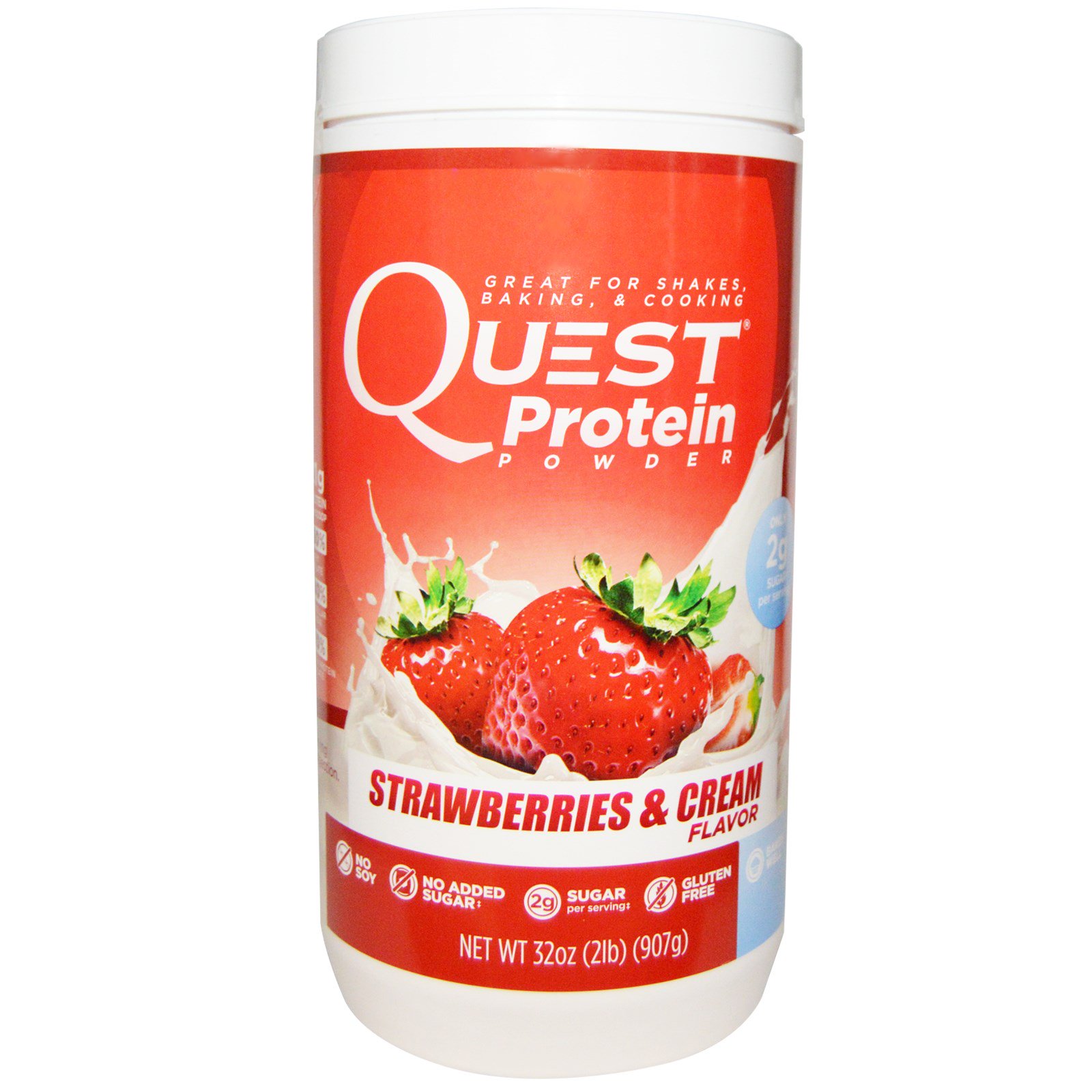 Quest Nutrition, Protein Powder, Strawberries & Cream, 32 oz (907 g