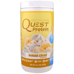 Отзывы о Квэст Нутритион, Protein Powder, Banana Cream, 32 oz (907 g)