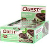 Quest Nutrition, חטיף חלבון, שברי שוקולד מנטה, 12 חטיפים, 2.12 אונ' (60 ג') בחטיף