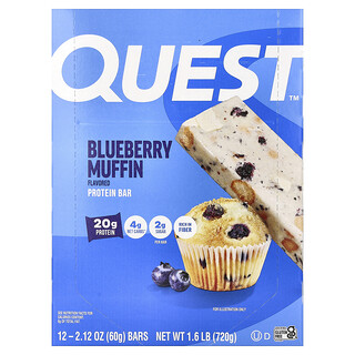 Quest Nutrition, Protein Bar, Yaban Mersinli Kek, 12 Bar, Her Biri 2,12 oz (60 gr)