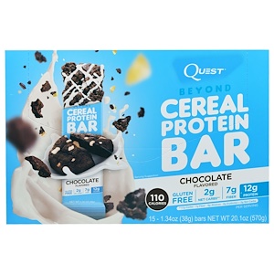 Отзывы о Квэст Нутритион, Beyond Cereal Protein Bar, Chocolate, 15 Bars, 1.34 oz (38 g) Each