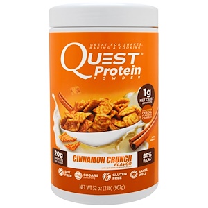 Отзывы о Квэст Нутритион, Protein Powder, Cinnamon Crunch, 32 oz (907 g)