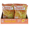 Quest Nutrition, Tortilla Style Protein Chips, Nacho Cheese, 8 Bags, 1.1 oz (32 g ) Each
