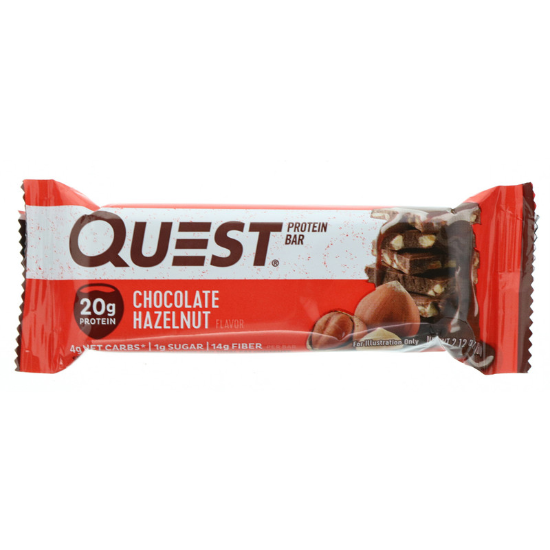 Quest Nutrition, Protein Bar, Chocolate Hazelnut, 12 Bars, 2.1 Oz (60 G ...