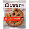 Quest Nutrition‏, بسكويت بالبروتين، رقائق الشوكولا مع زبدة الفول السوداني، 12 علبة، 2.04 أوقية (58 غرام) لكل علبة