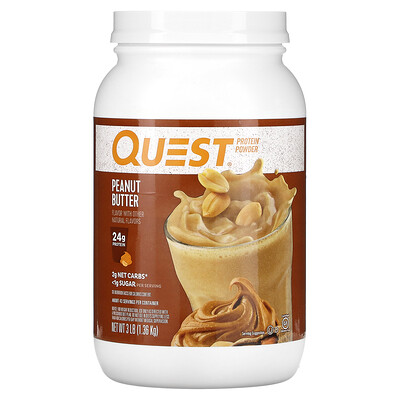 

Quest Nutrition, Protein Powder, Peanut Butter, 3 lbs (1.36 kg)