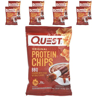 Quest Nutrition, Patatas fritas de proteína de estilo original, BBQ`` 8 bolsas, 32 g (1,1 oz) cada una